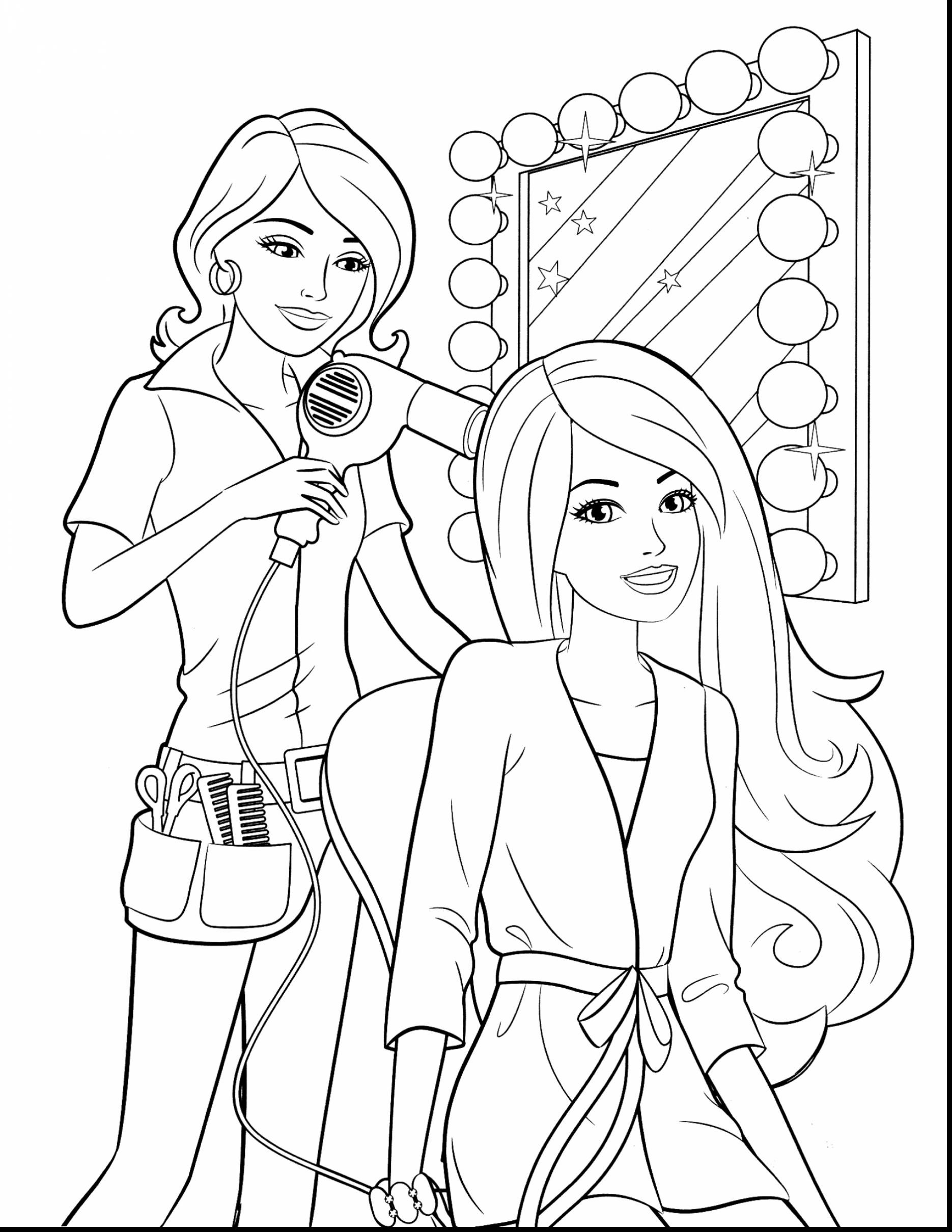 Barbie Coloring Pages Online Wallpaper