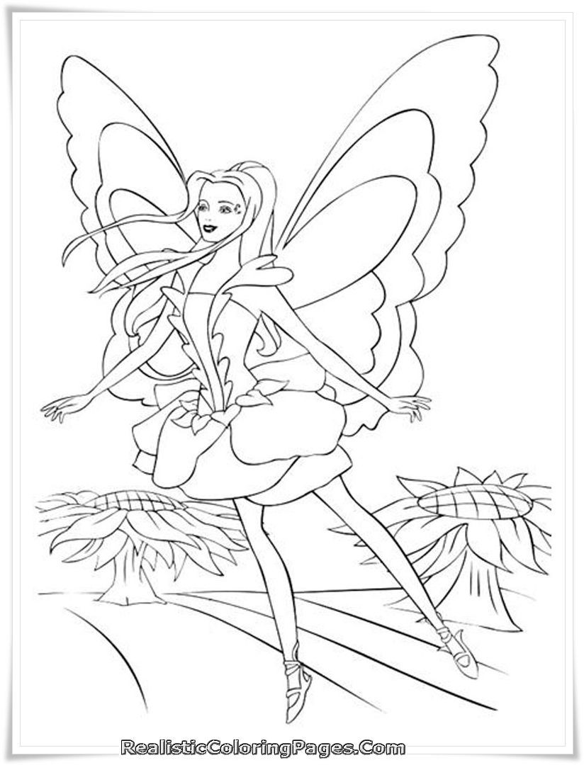 Barbie Fairytopia Coloring Pages
