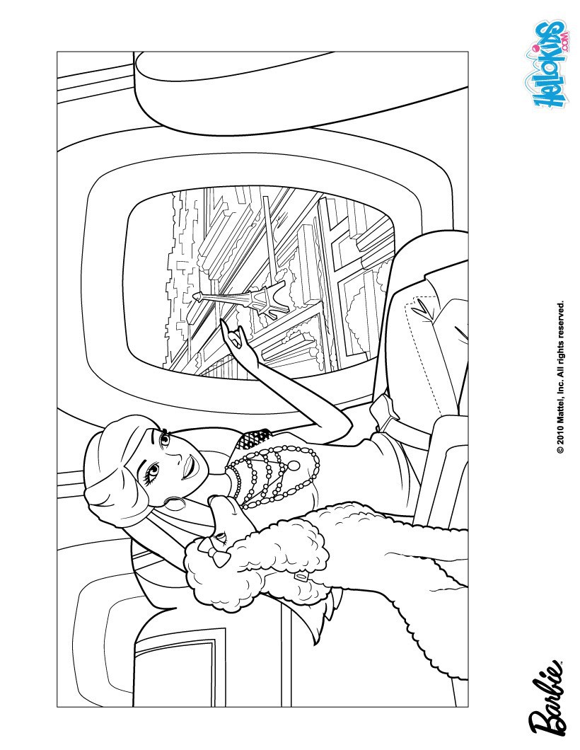 Barbie Fashion Coloring Pages