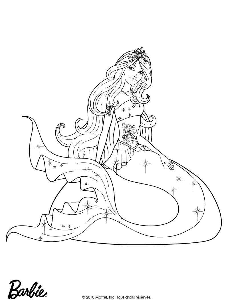 Barbie In A Mermaid Tale Coloring Pages Wallpaper
