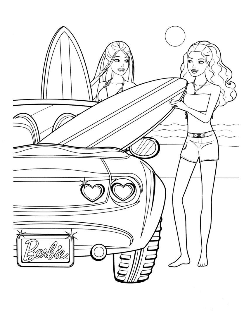 Barbie In the Dream House Coloring Pages