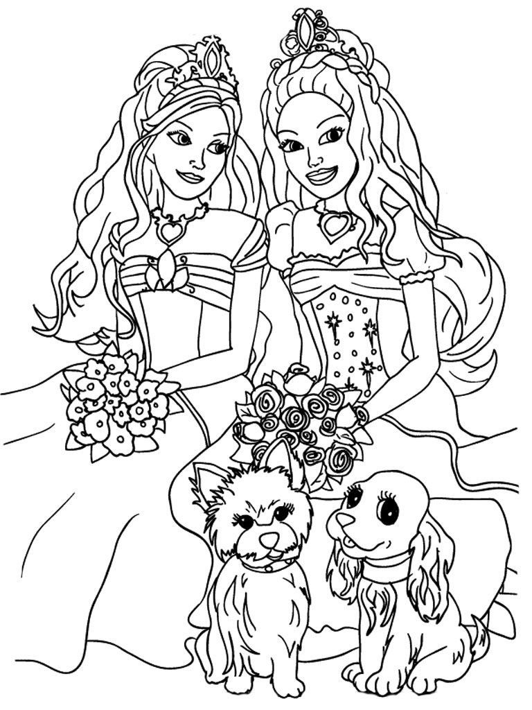 Barbie Printable Coloring Pages Wallpaper