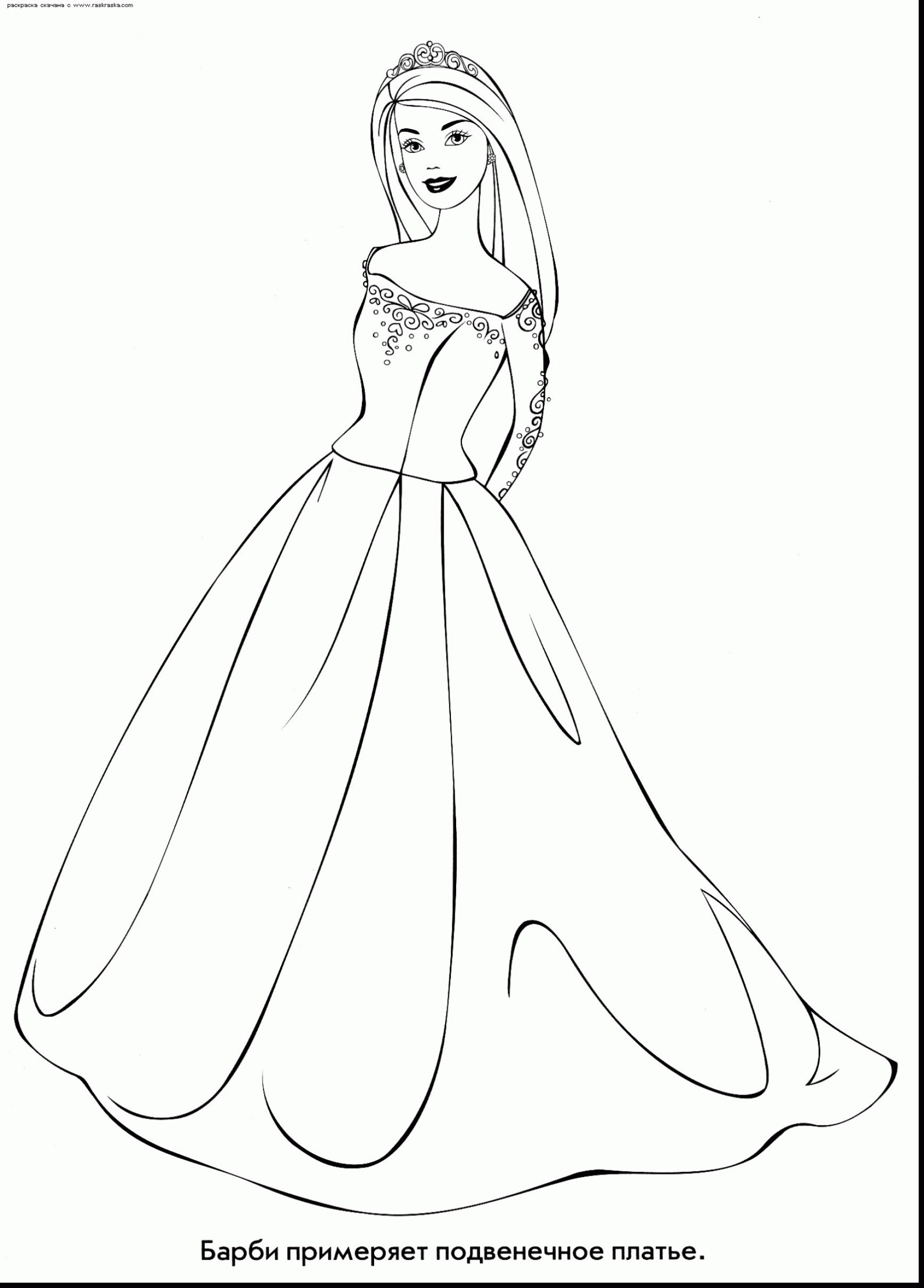 Barbie Wedding Coloring Pages Wallpaper