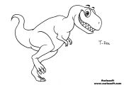 Big T Rex Coloring Page Big T Rex Coloring Page