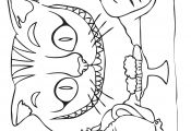 Cheshire Cat Coloring Page Cheshire Cat Coloring Page