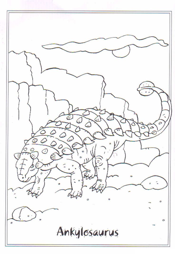 coloring page Dinosaurs 2 – Ankylosaurus Wallpaper