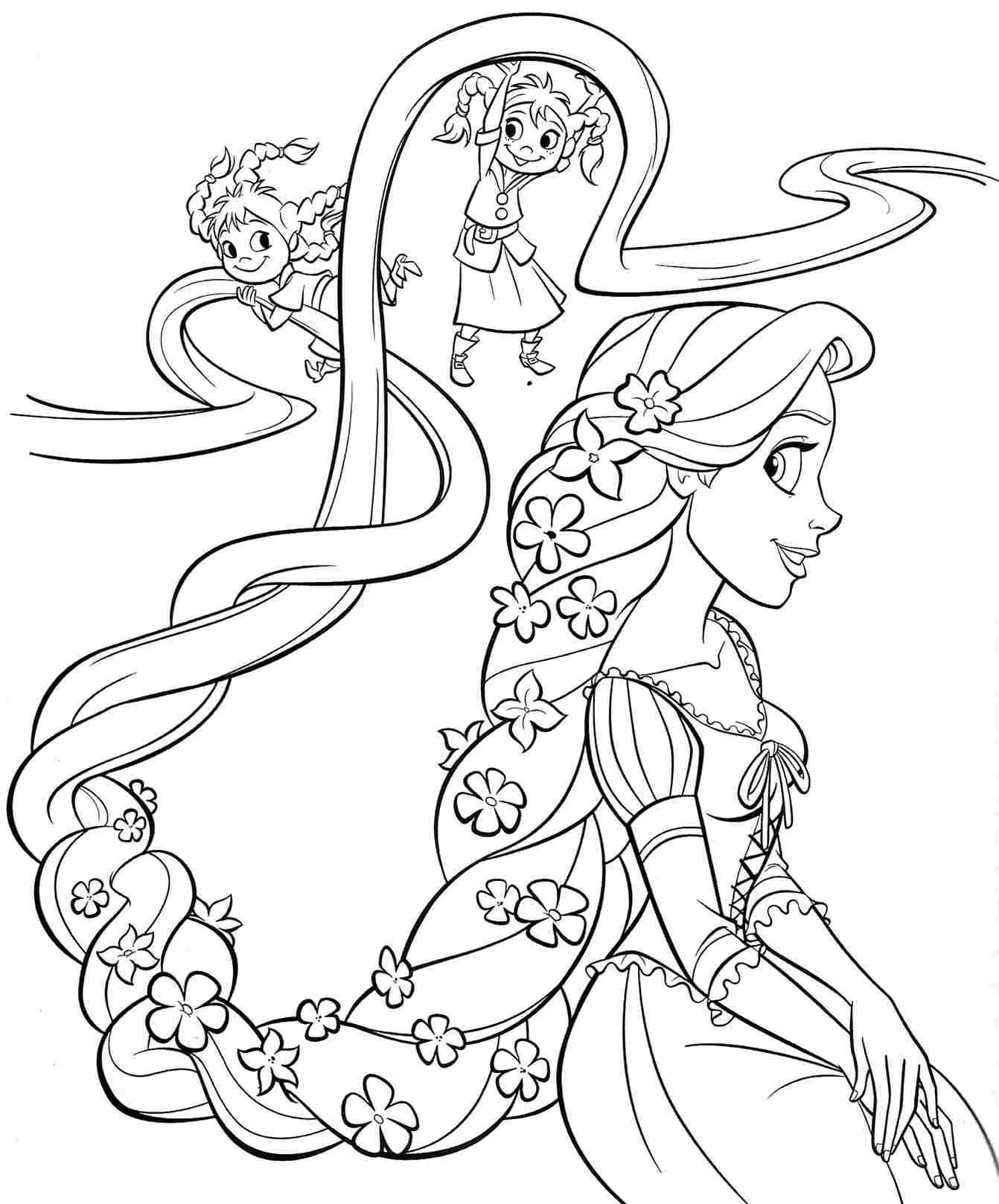 Coloring Page Of Disney Princess Wallpaper