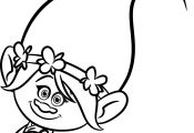 Coloring Page Of Poppy the Troll Coloring Page Of Poppy the Troll