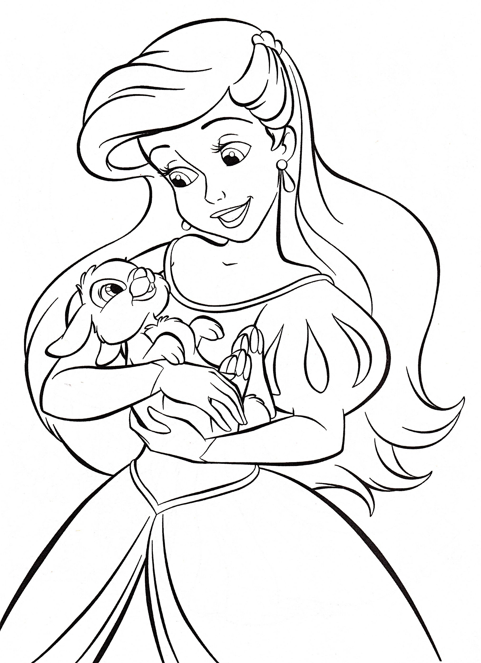 Coloring Pages Cute Princess