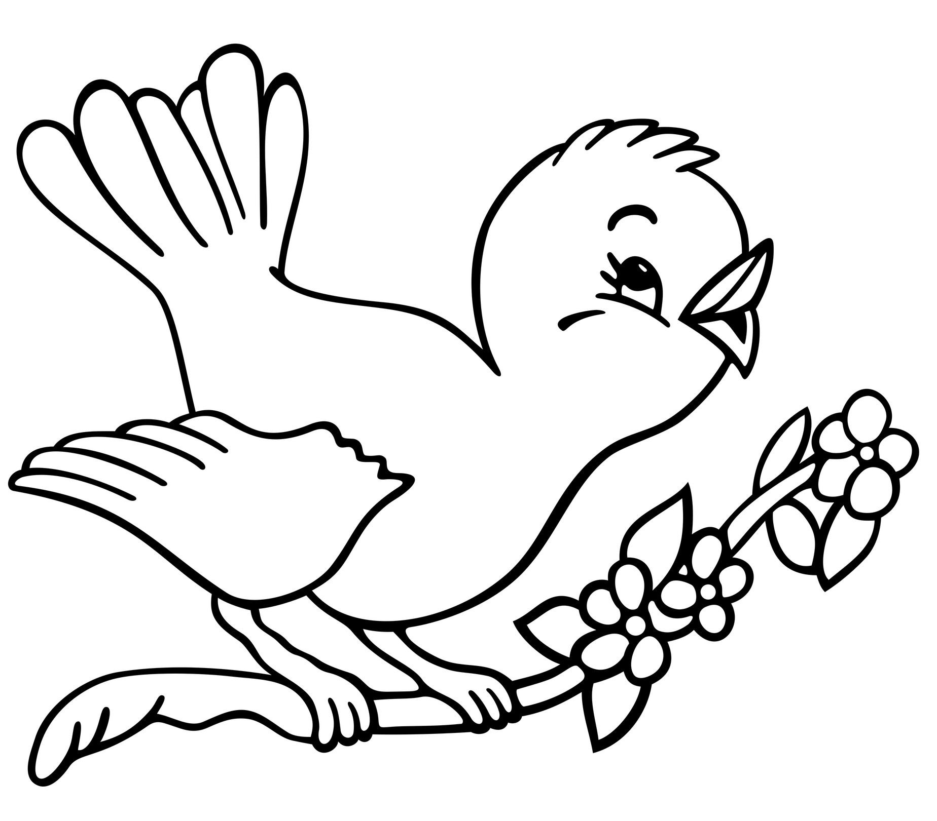 Coloring Pages for Kids Birds Wallpaper