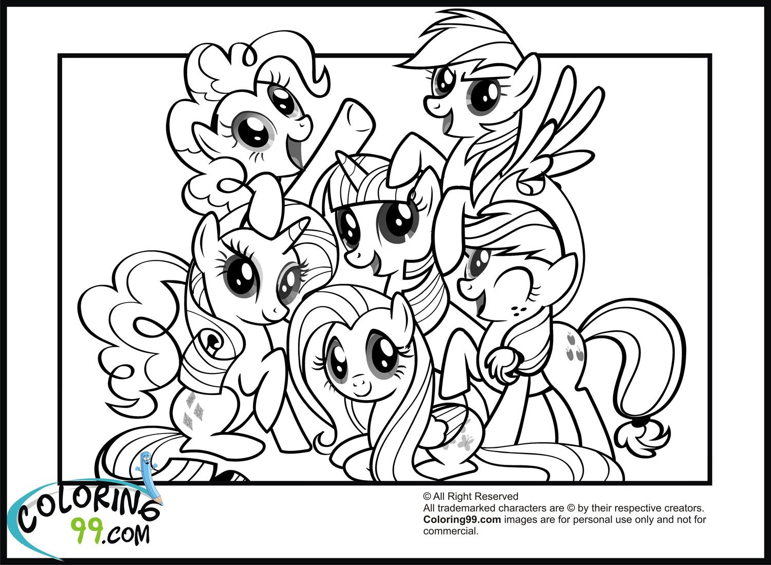 Coloring Pages My Little Pony Friendship is Magic