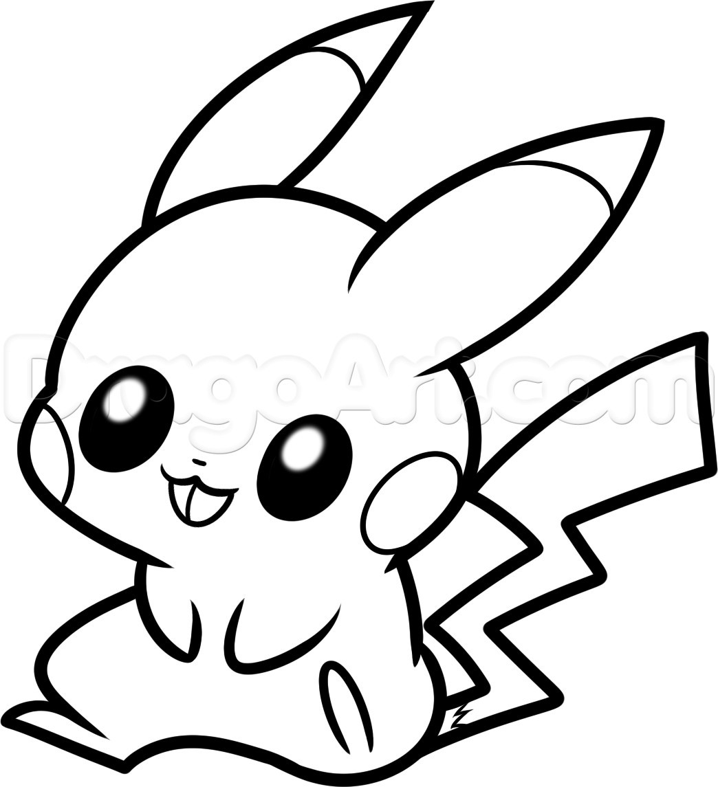 Coloring Pages Of Baby Pikachu