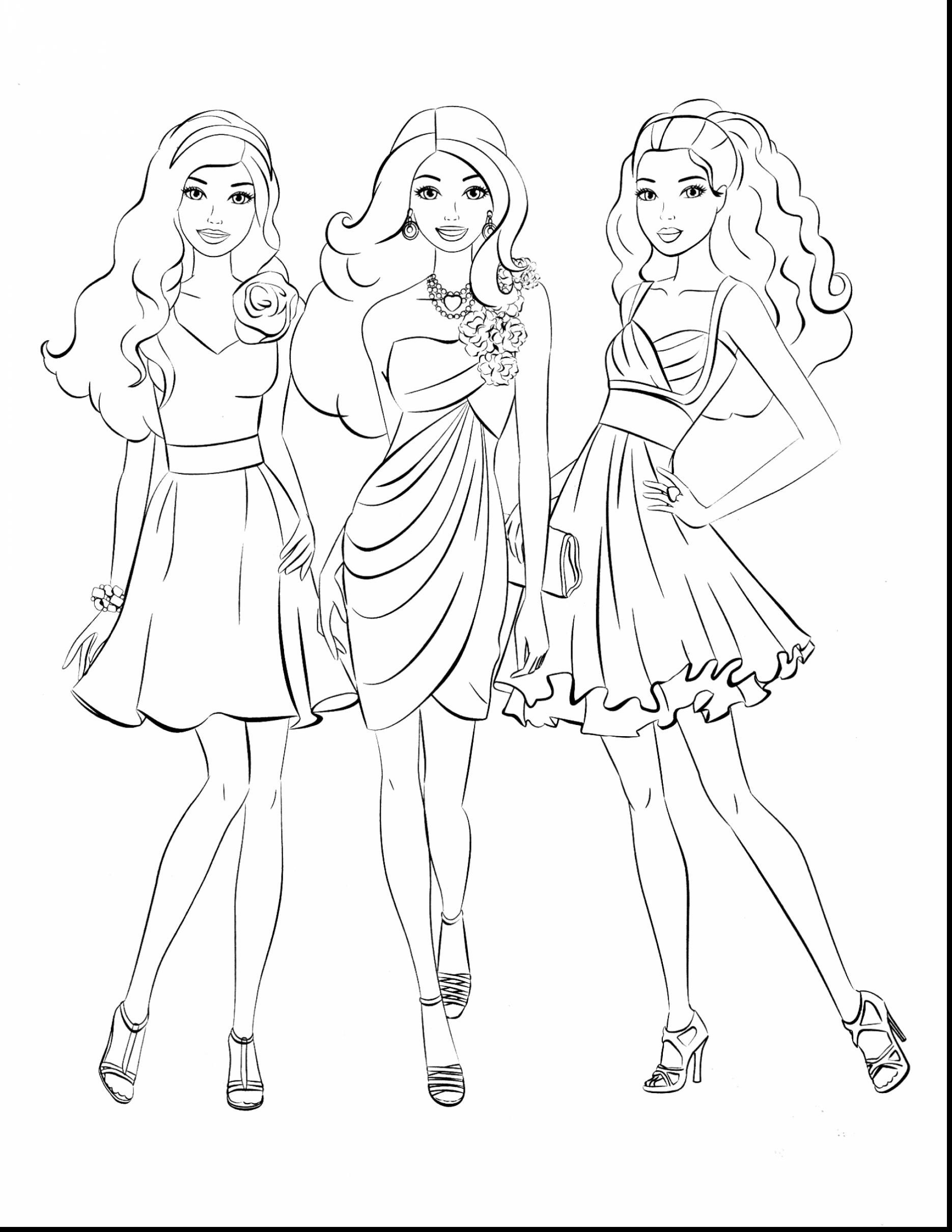 Coloring Pages Of Barbie Princess Charm School