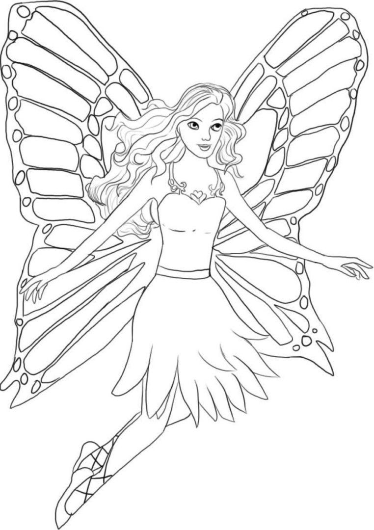 Coloring Pages Of Fairy Princesses Wallpaper