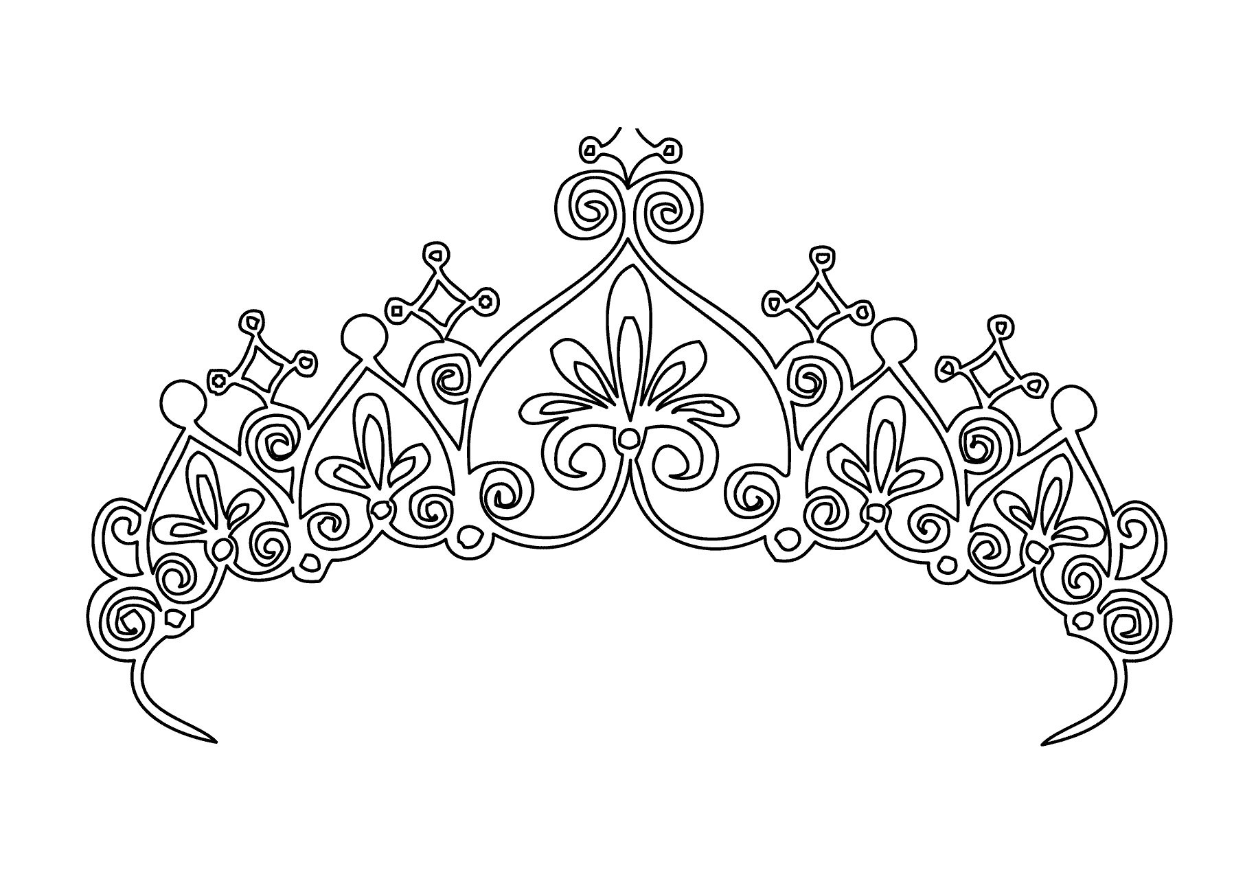 Coloring Pages Of Princess Crowns