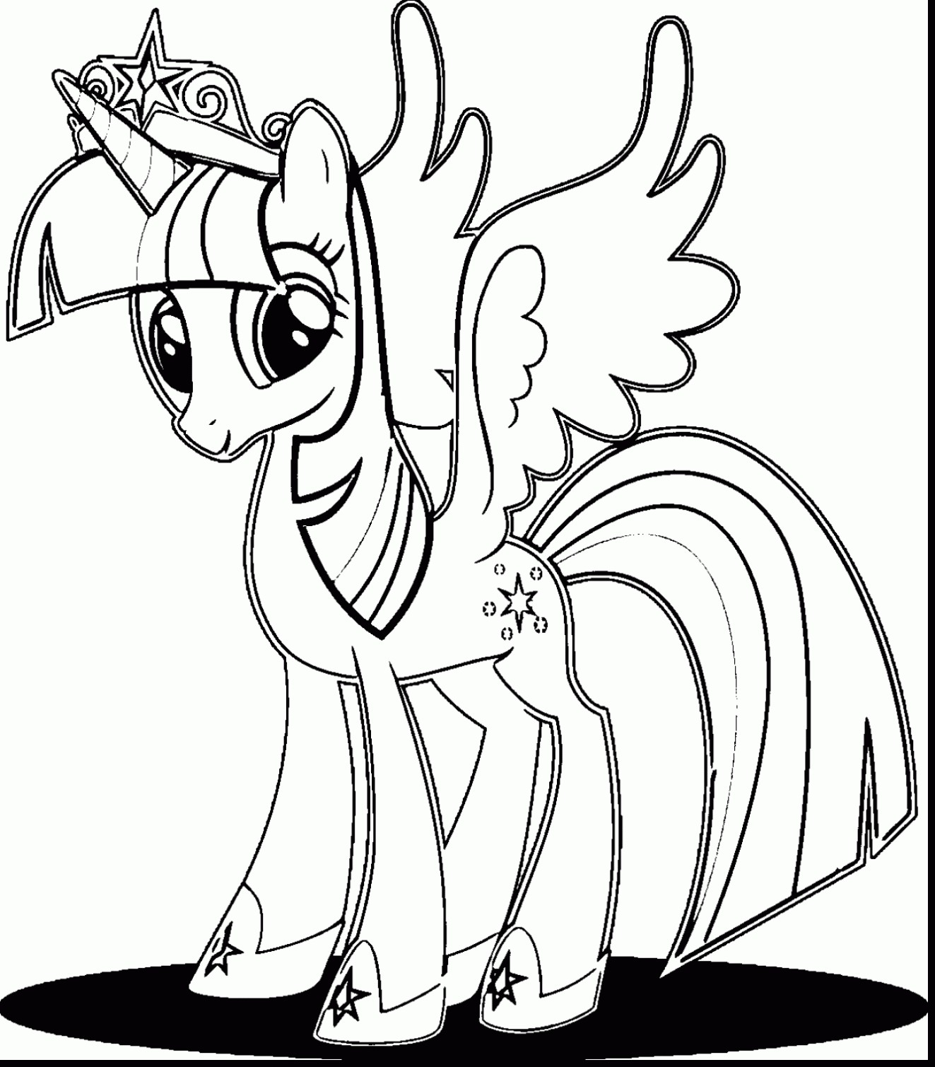 Coloring Pages Of Princess Twilight Sparkle Wallpaper