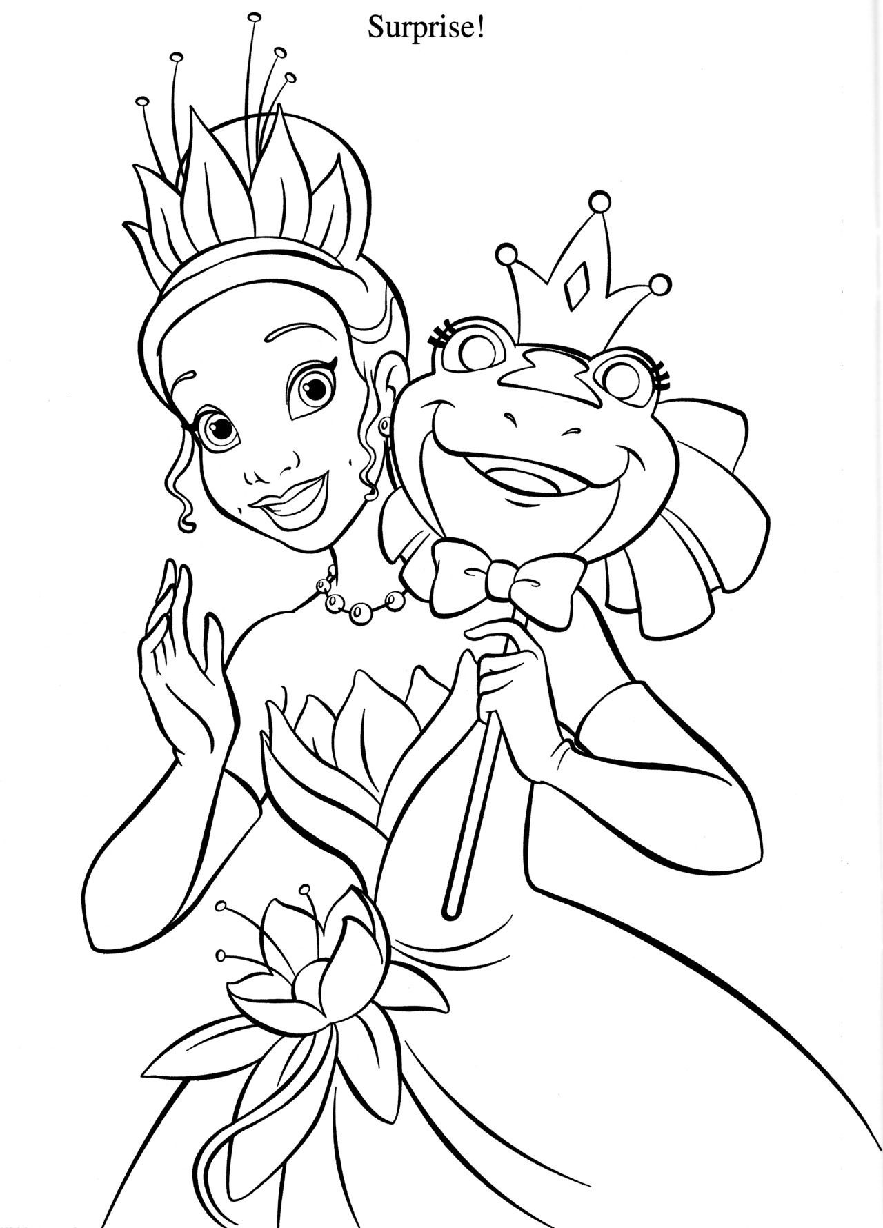 Coloring Pages Princess and the Frog Wallpaper