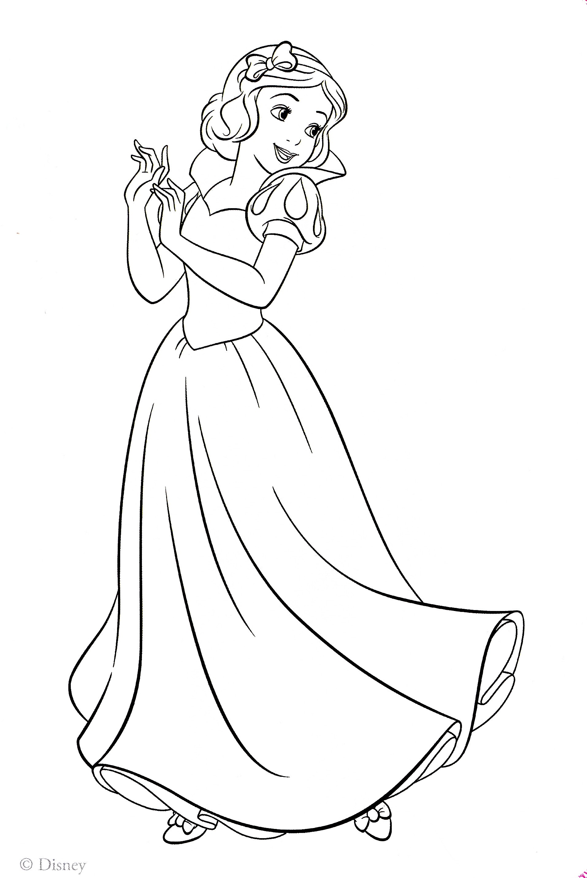 Coloring Pages Princess Snow White