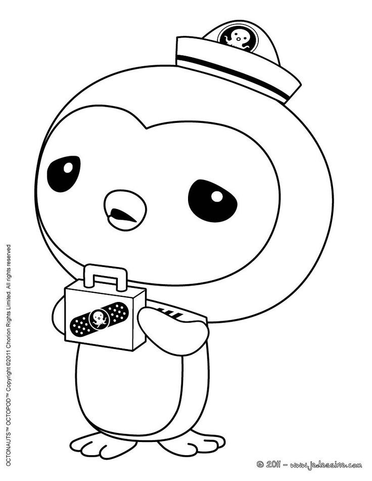 coloring pages to print octonauts | Coloriage Octonauts Medic Peso Penguin Color…