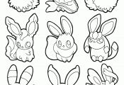 Cute Pokemon Coloring Pages Eevee Cute Pokemon Coloring Pages Eevee