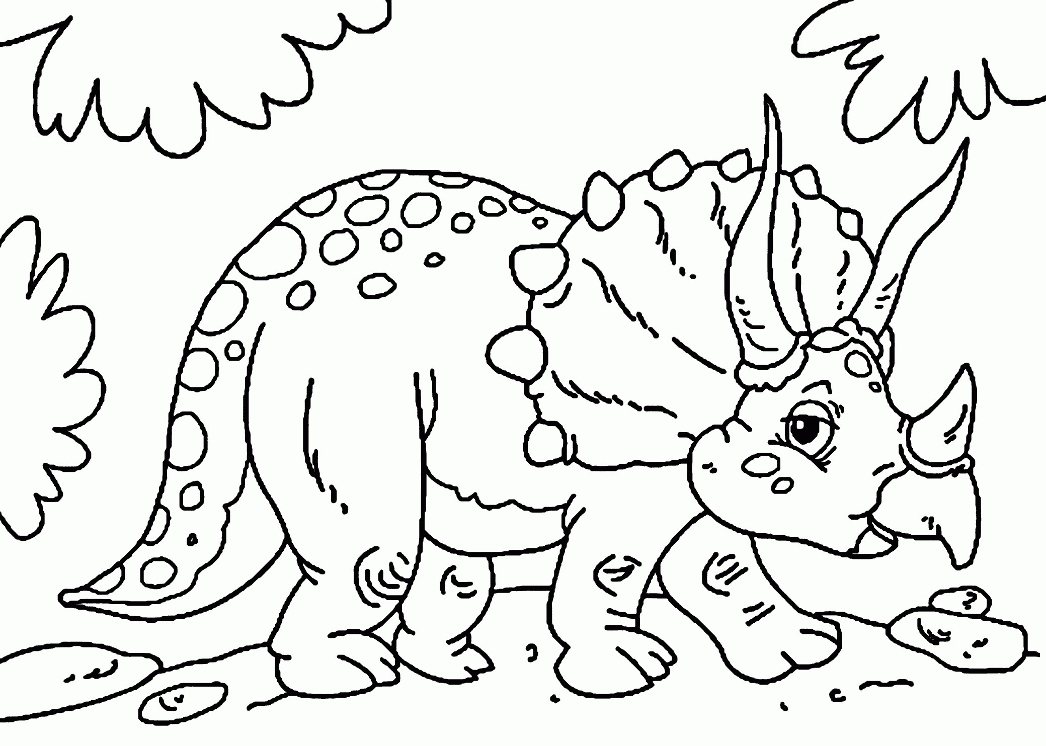 Dinosaurs Cartoon Coloring Pages Wallpaper