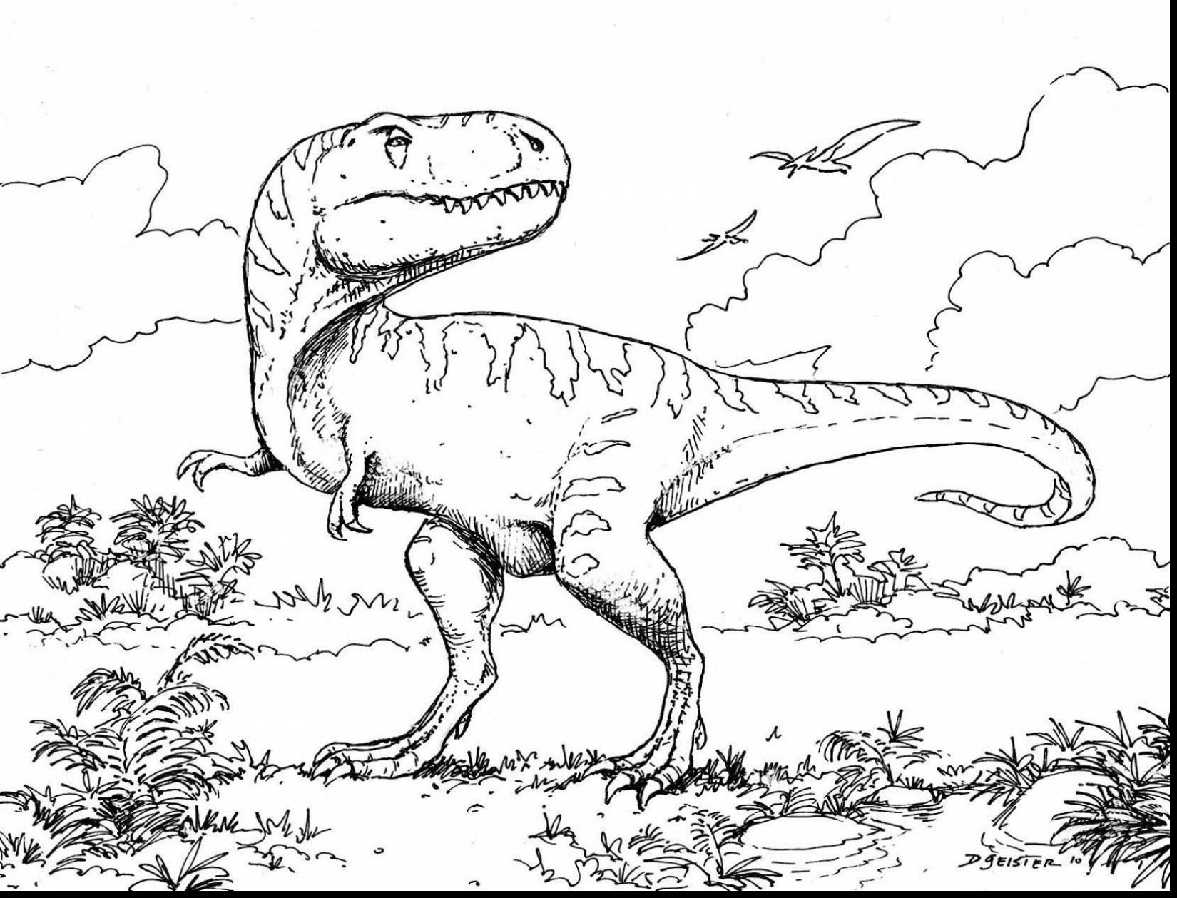 Dinosaurs Coloring Pages Pdf