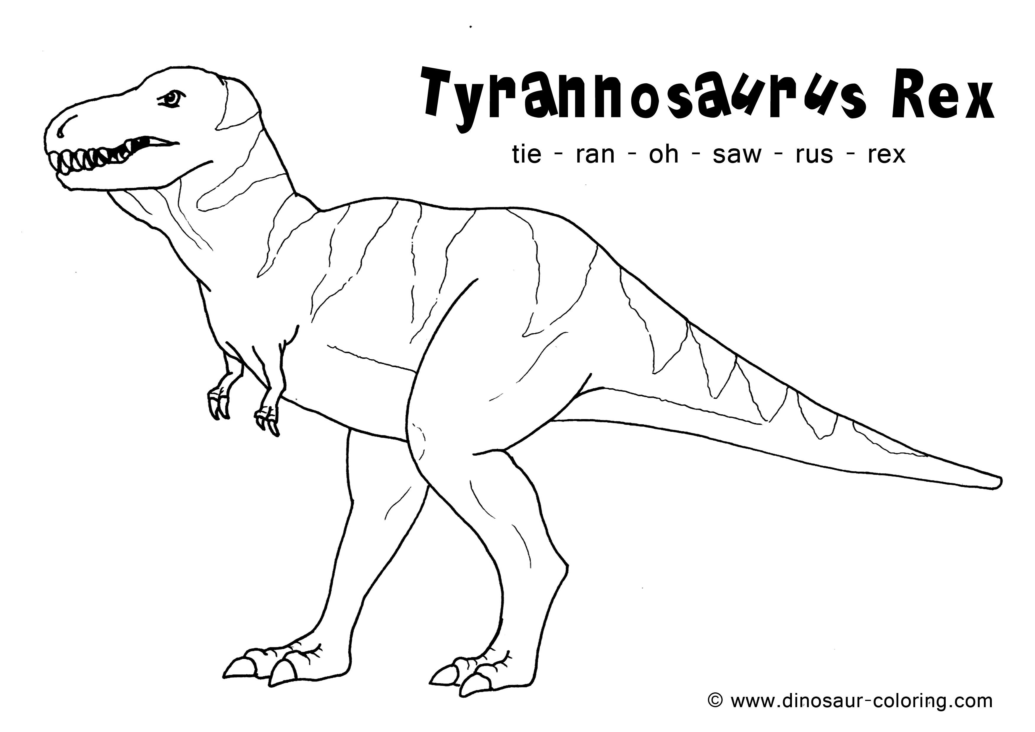 Dinosaurs Coloring Pages T Rex Wallpaper