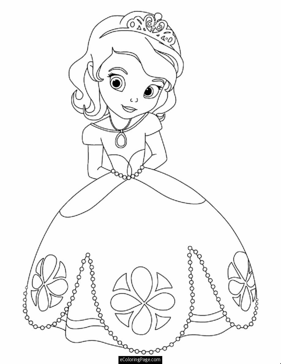 Disney Princess Cartoon Coloring Pages