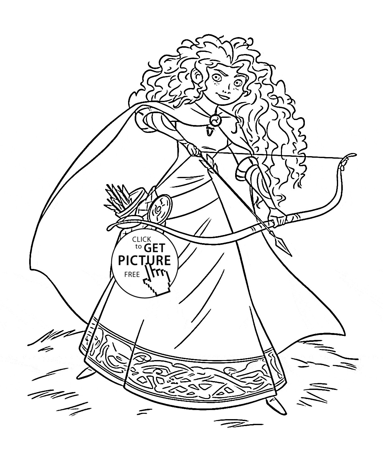 disney-princess-coloring-pages-merida-of-disney-princess-coloring-pages-merida Disney Princess Coloring Pages Merida Cartoon 