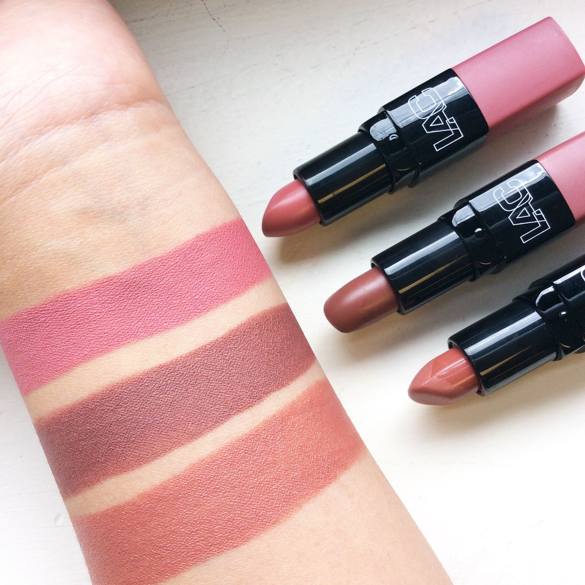 Totally in love with these shades of LA Colors Creamy Lipstick Top to bottom CML462 463 & 478 La s It s on sale now pp