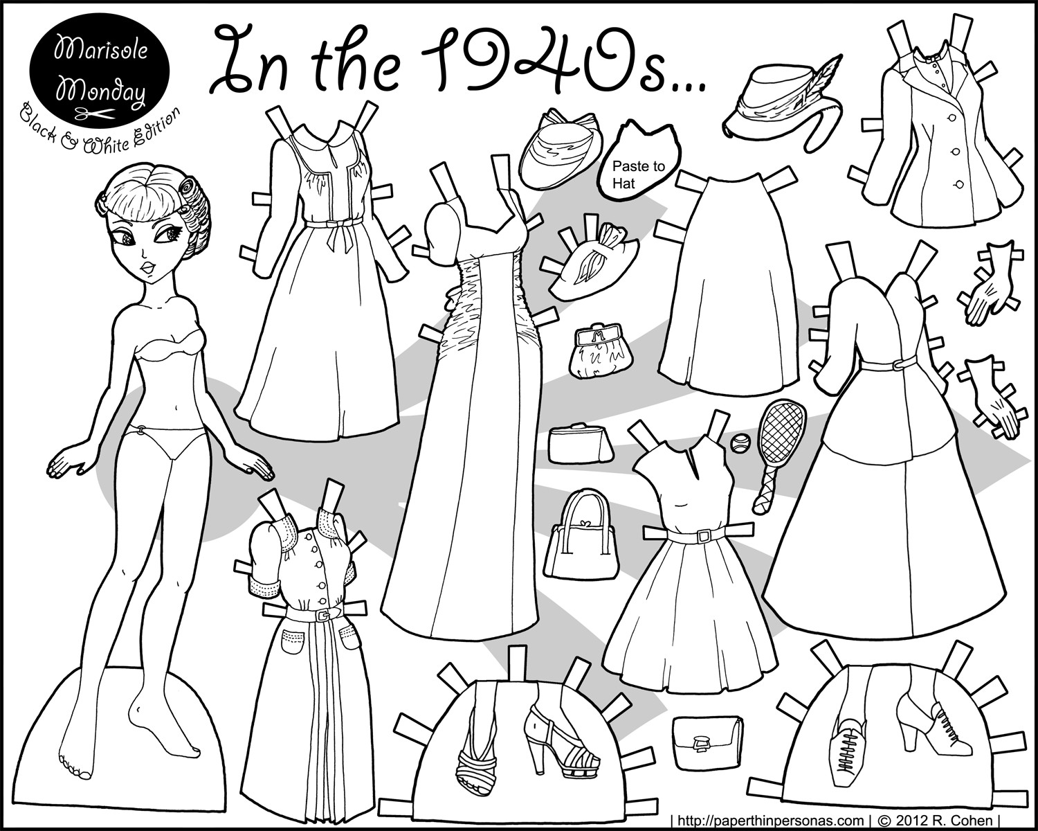 Doll Coloring Picture