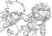 Dragon Ball Z Black and White Coloring Pages Dragon Ball Z Black and White Coloring Pages