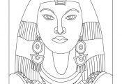 Egyptian Princess Coloring Pages Egyptian Princess Coloring Pages