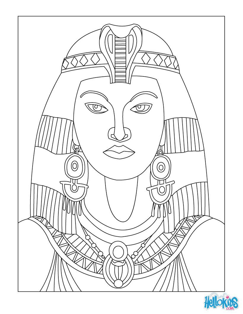 Egyptian Princess Coloring Pages Wallpaper