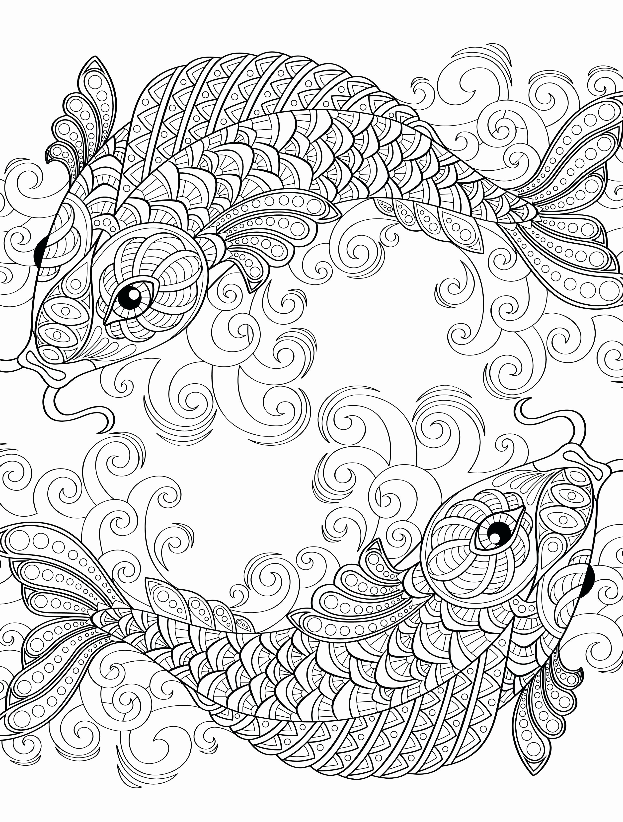 Fish Coloring Pages for Adults Wallpaper