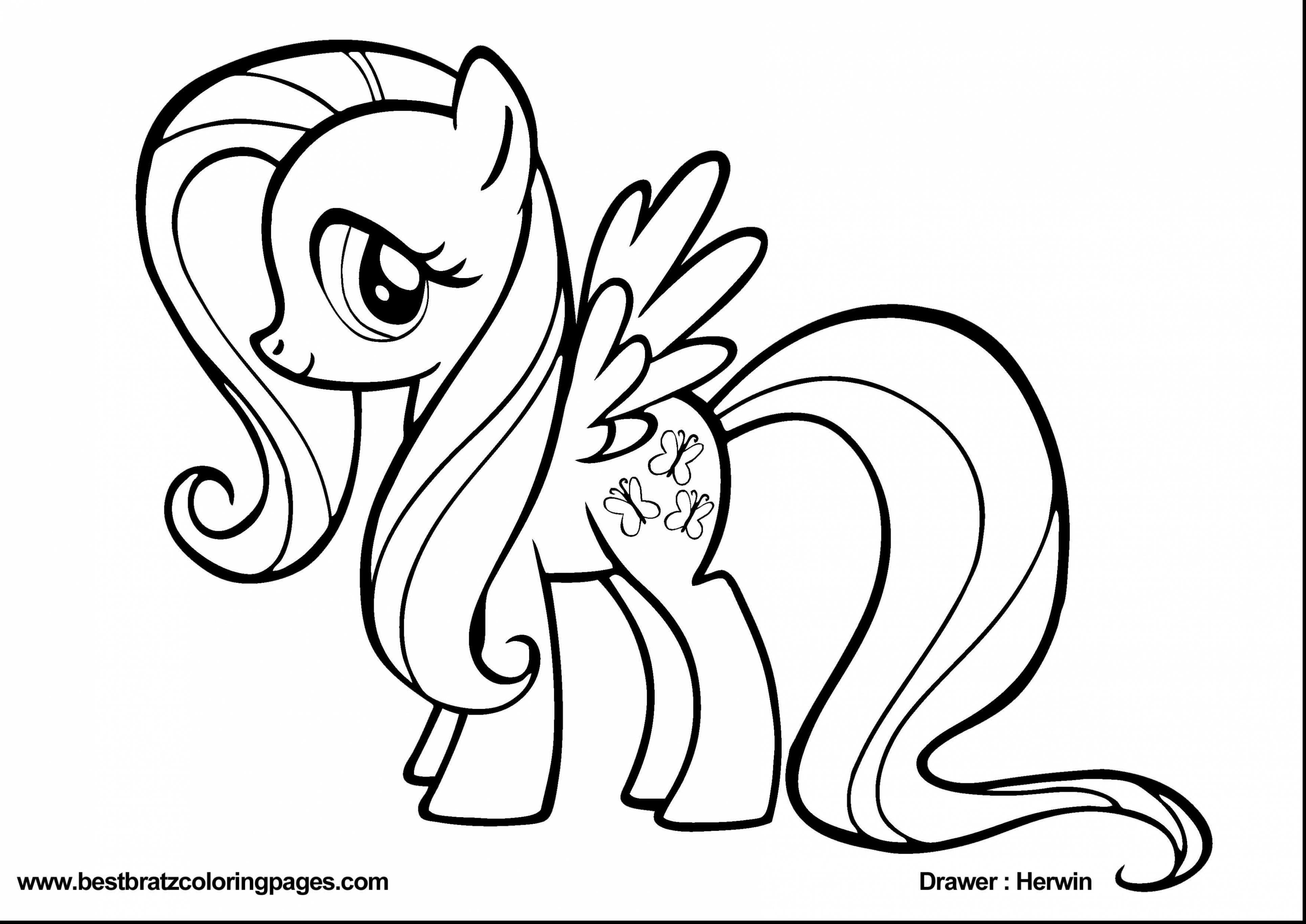 Fluttershy My Little Pony Coloring Page Wallpaper