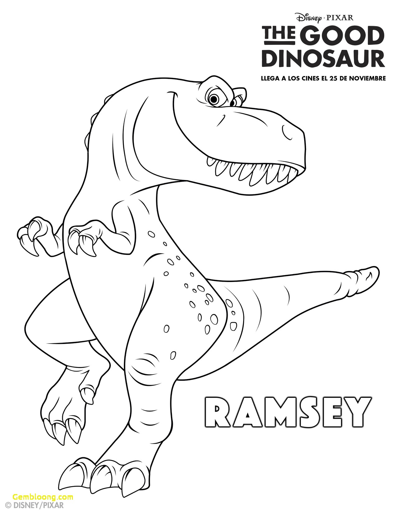 The Good Dinosaur Coloring Pages Ramsey coloring pages Wallpaper