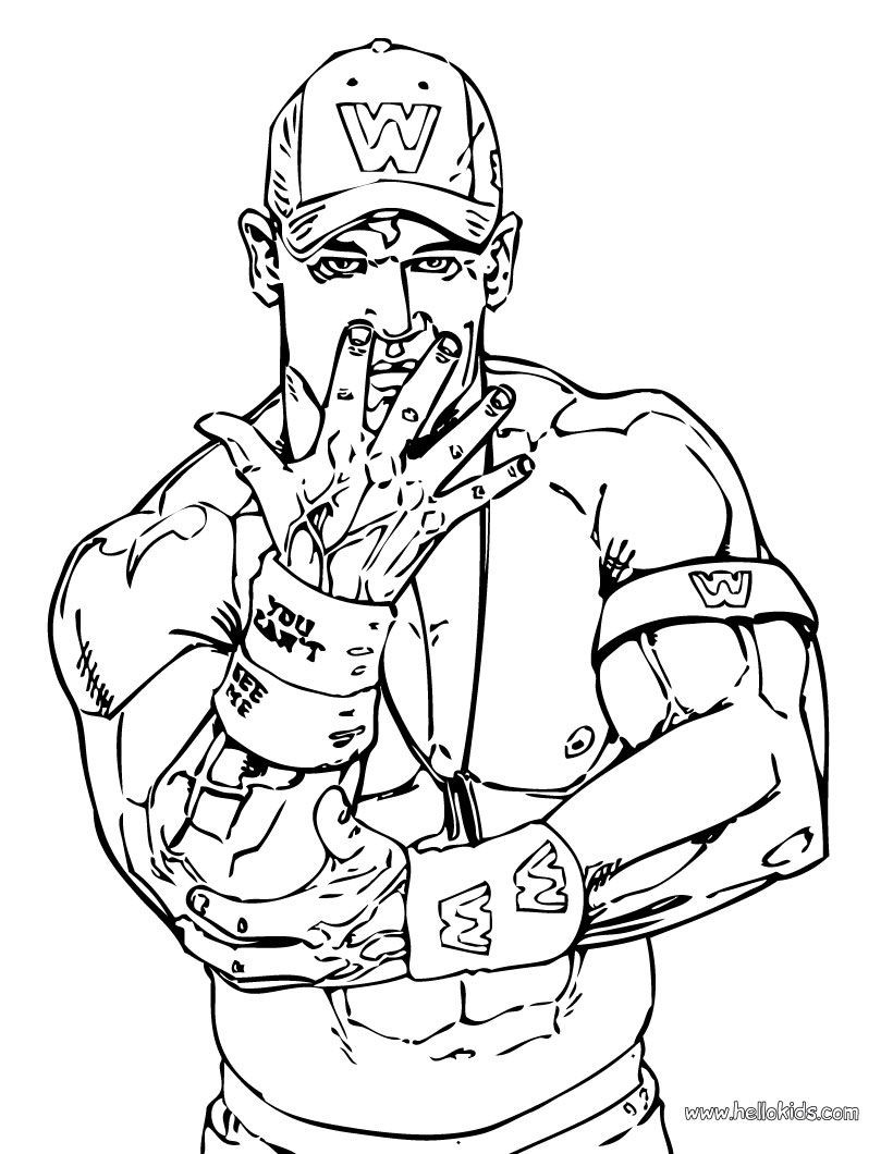 Free Printable Wwe Coloring Pages Wallpaper