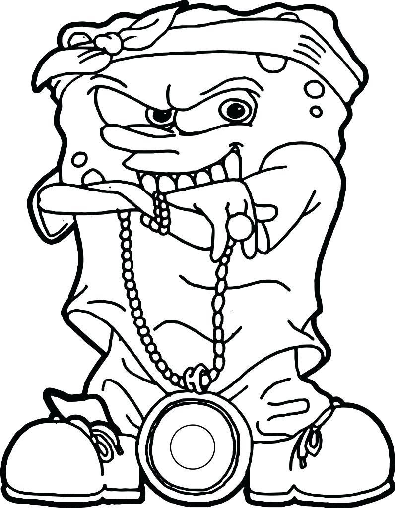 Ghetto Spongebob Coloring Pages Wallpaper