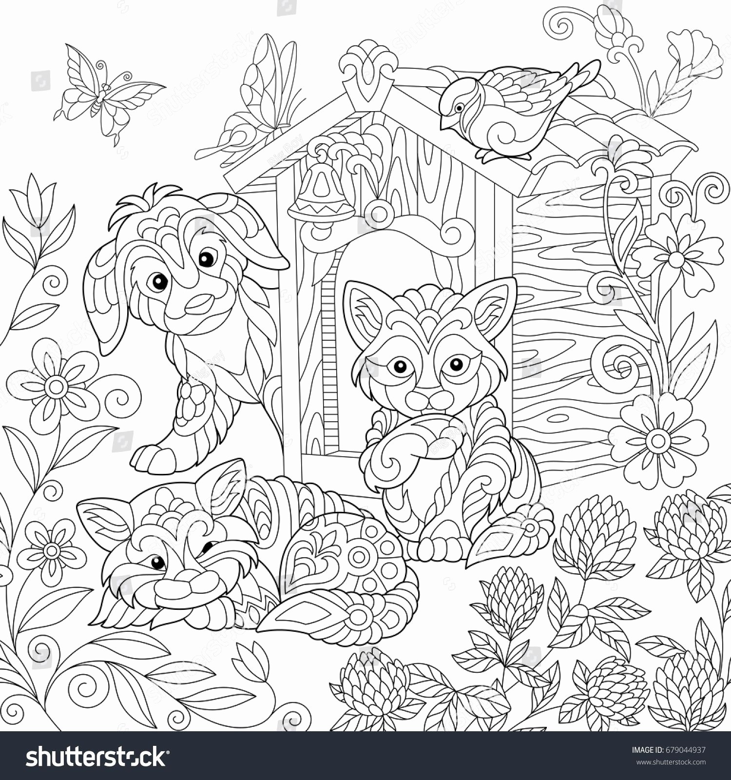 Halloween Cat Coloring Pages Wallpaper