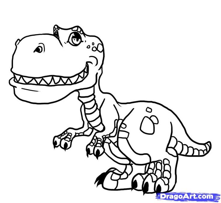 how to draw cute dinosaurs, cute dinosaurs step 17