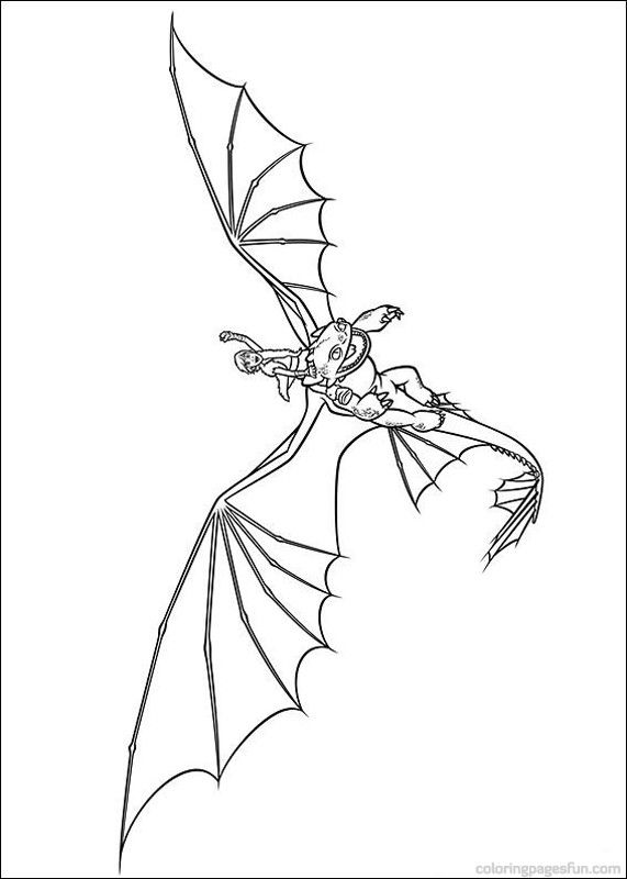 how to train your dragon coloring pages: Hiccup and Toothless