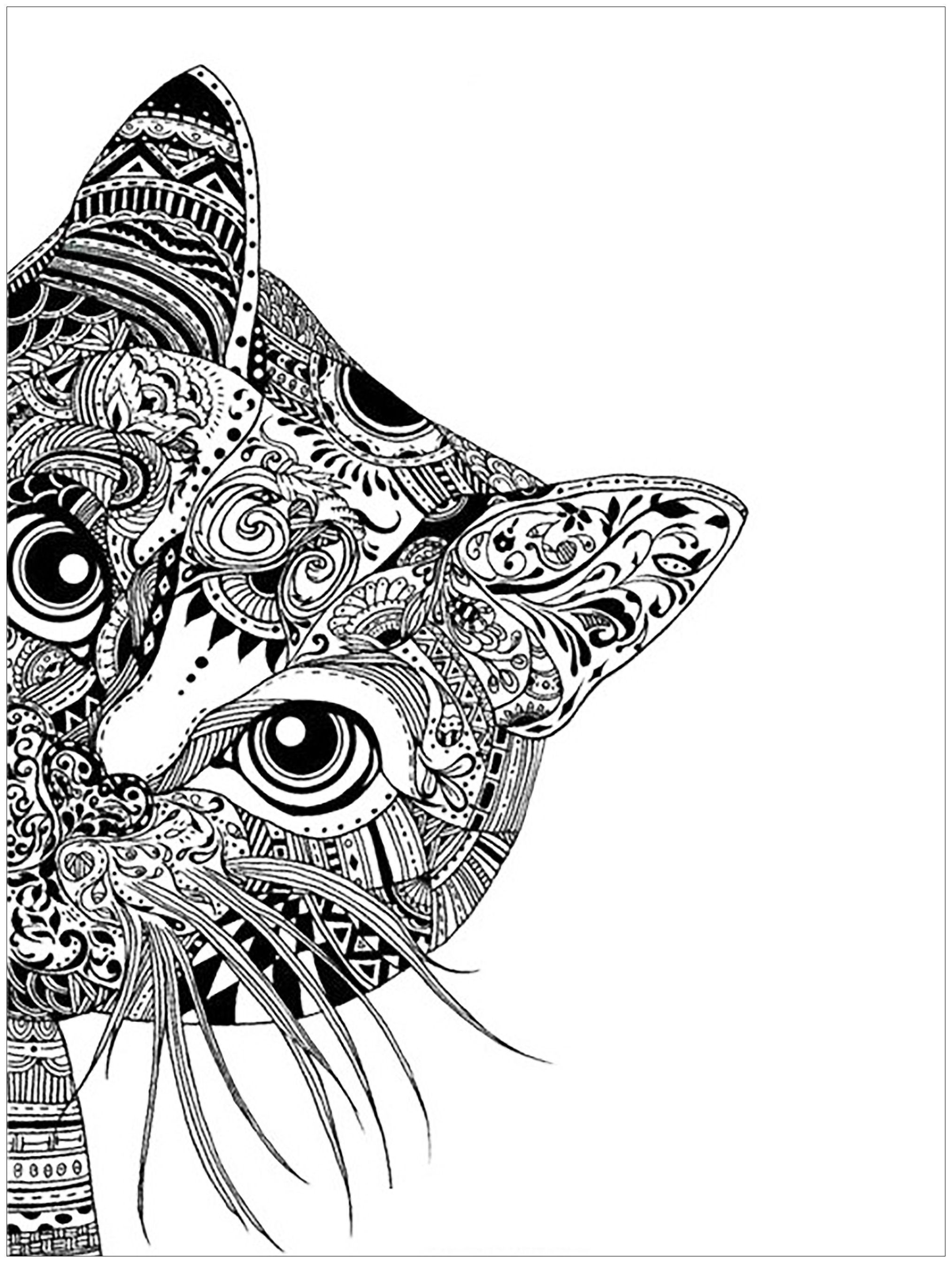 Download Intricate Coloring Pages Animals - BubaKids.com