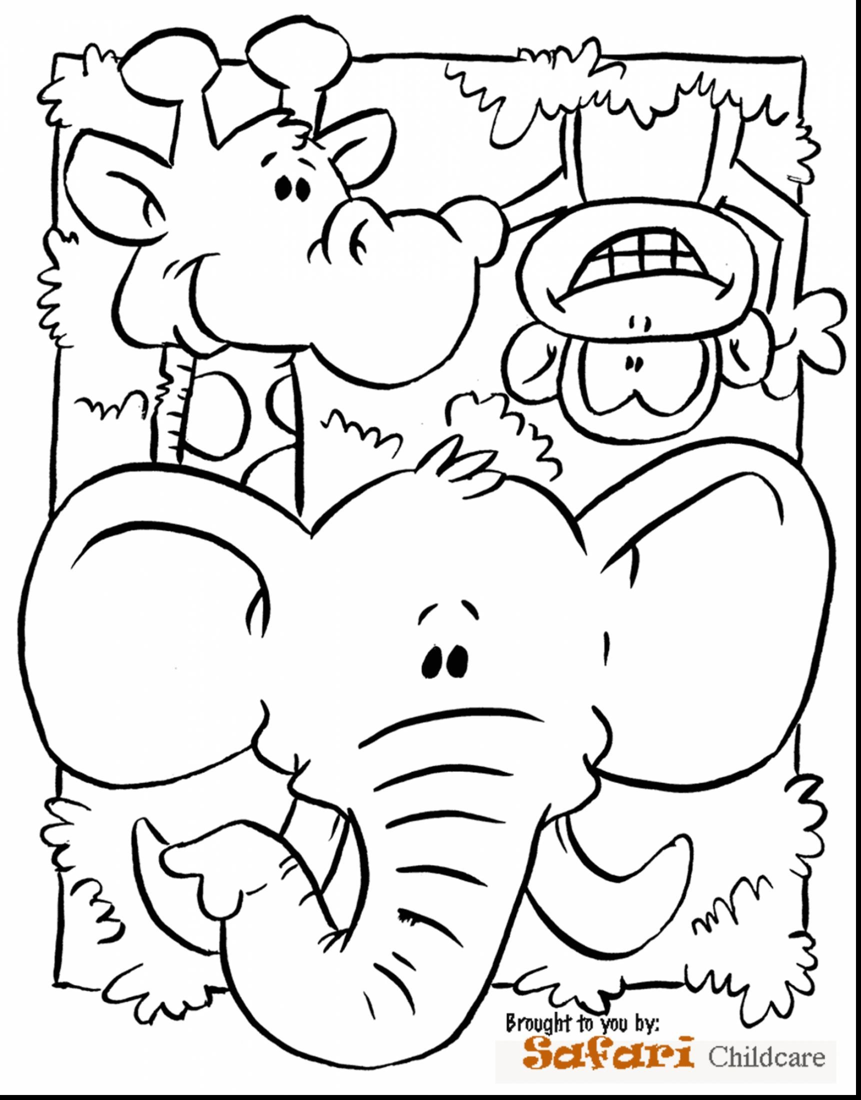 Jungle Animals Coloring Pages Wallpaper