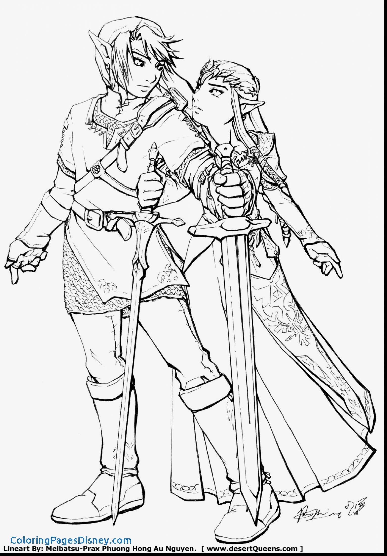Link Twilight Princess Coloring Pages Wallpaper