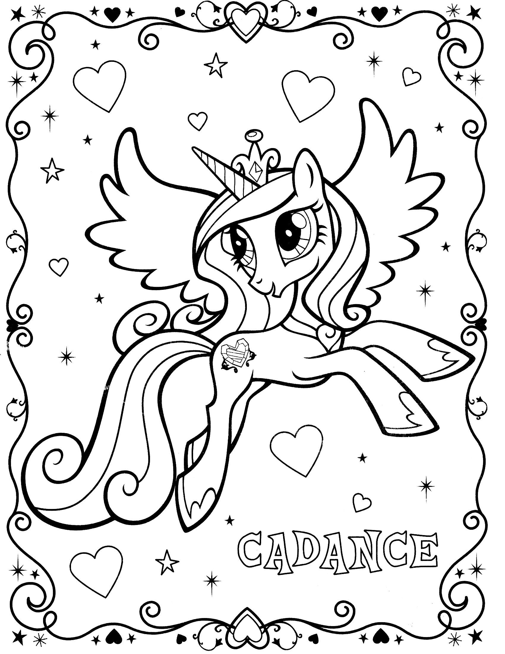 Magical Unicorn Coloring Pages Wallpaper