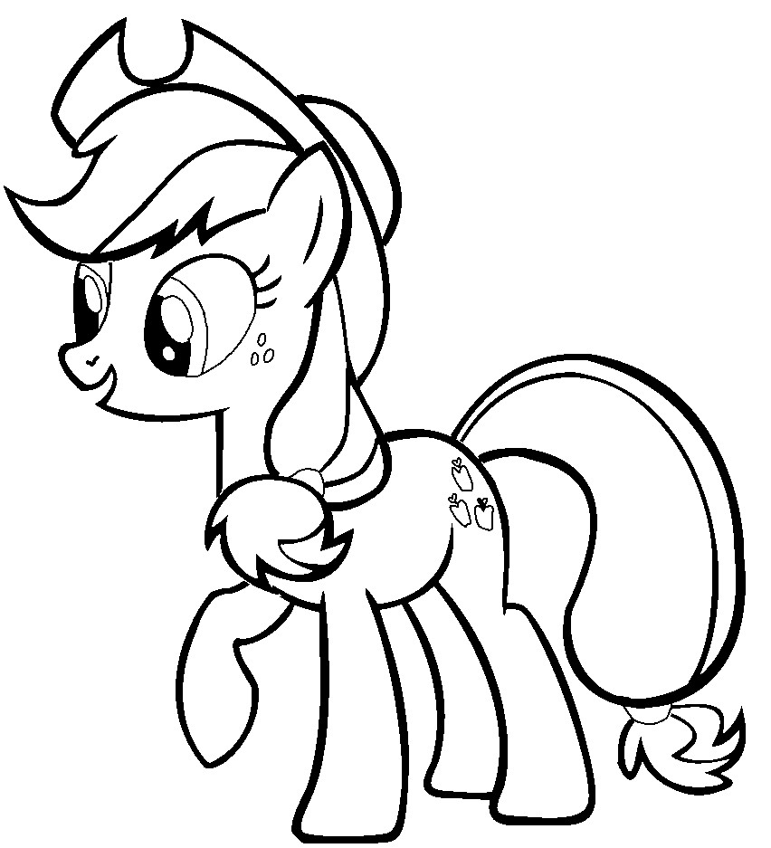 My Little Pony Applejack Coloring Pages Wallpaper