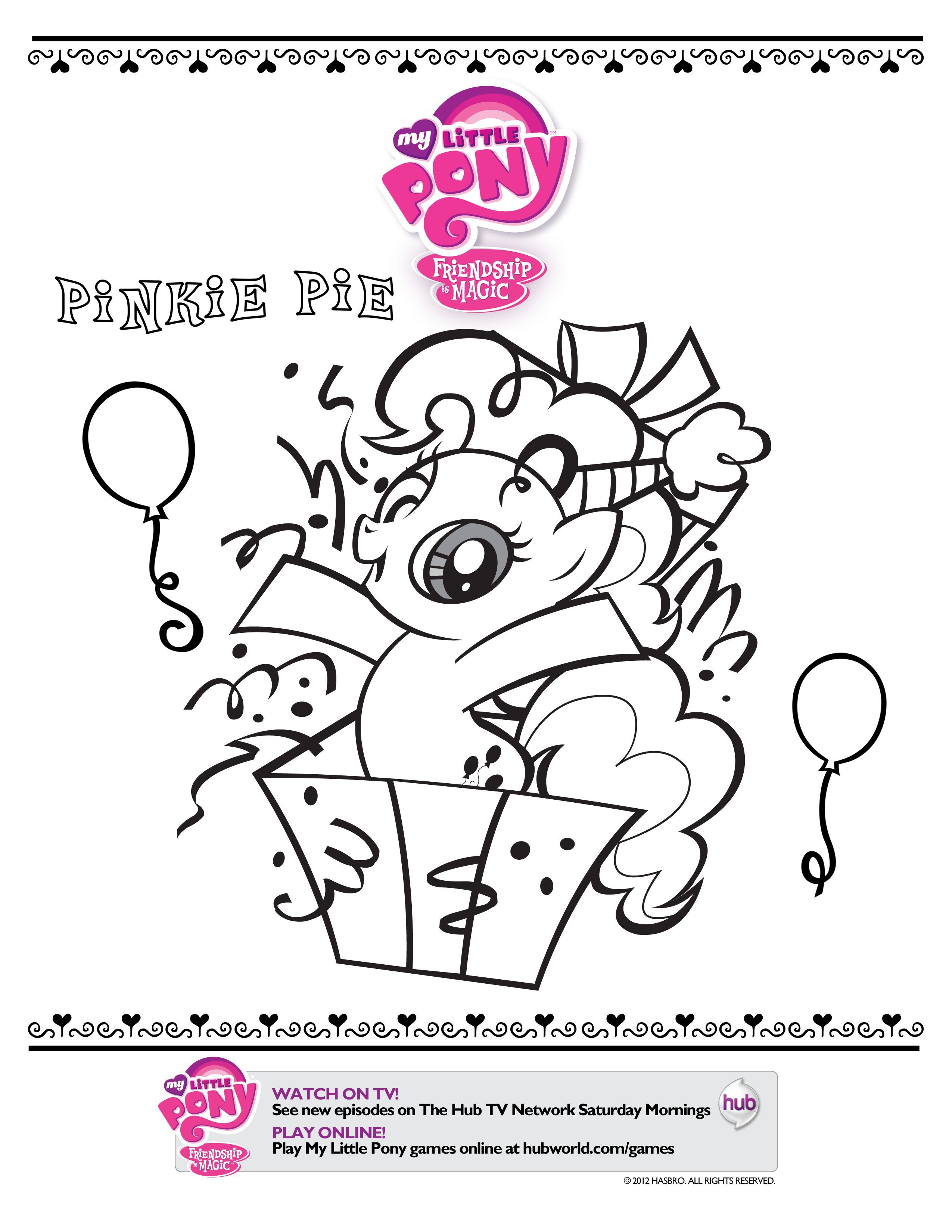 My Little Pony Birthday Coloring Pages Wallpaper