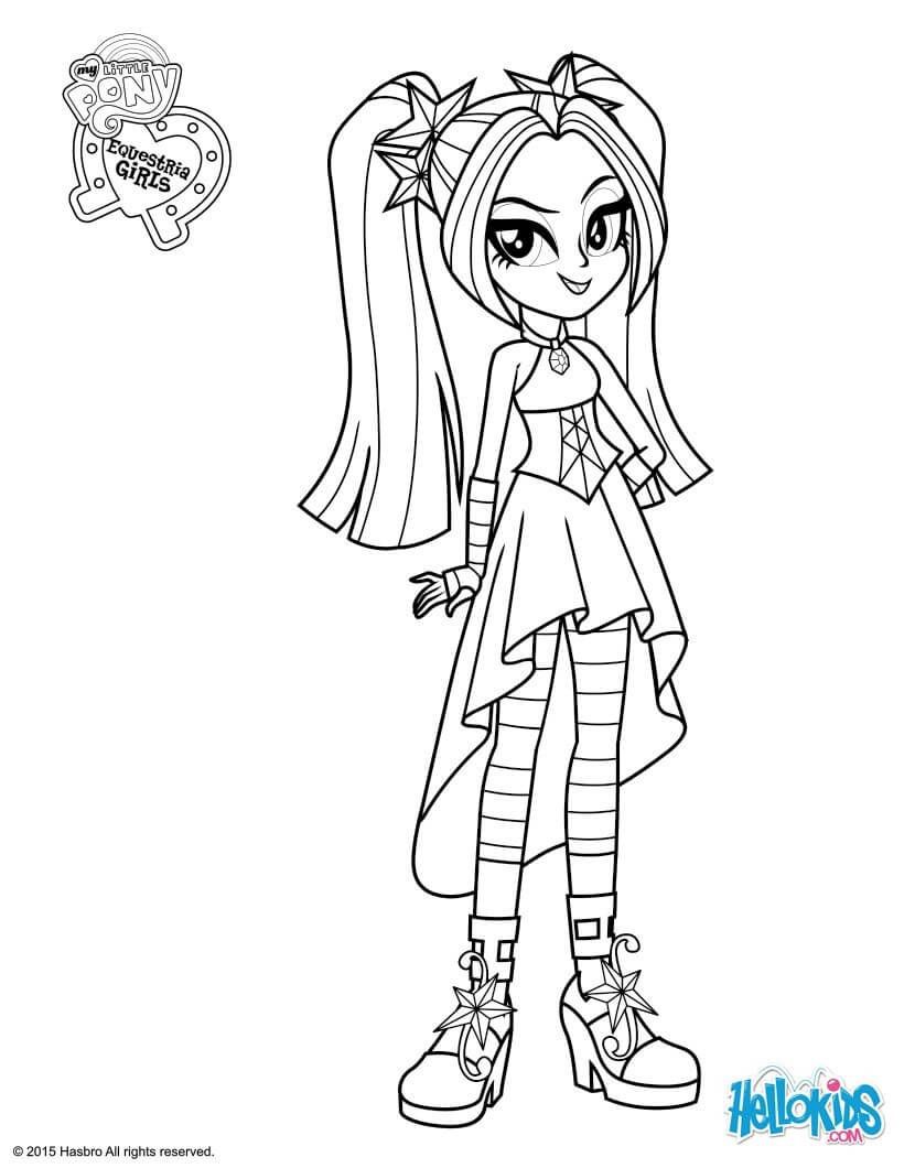My Little Pony Equestria Girls Coloring Pages Wallpaper
