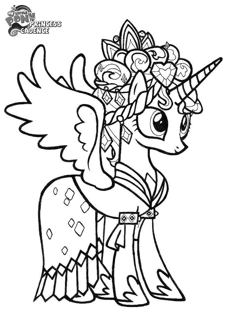My Little Pony Princess Printable Coloring Pages Wallpaper